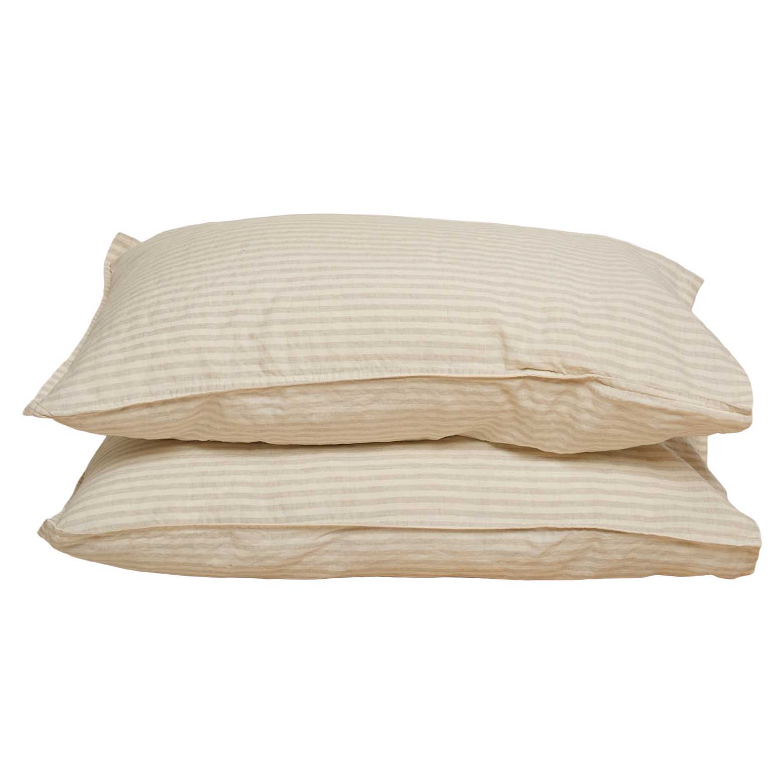 Home Lab 100% French Flax Linen Pillowcase Pair